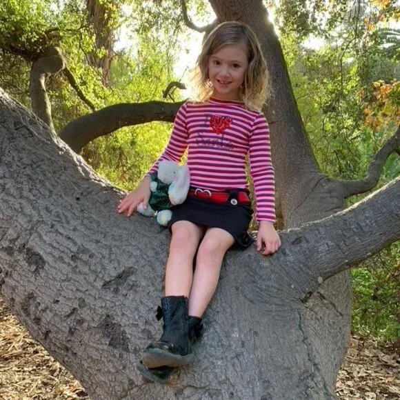 PINKY I Love Santa Christmas Dress Girls 6 Retro Drop Waist Candy Cane Stripes - Picture 8 of 8